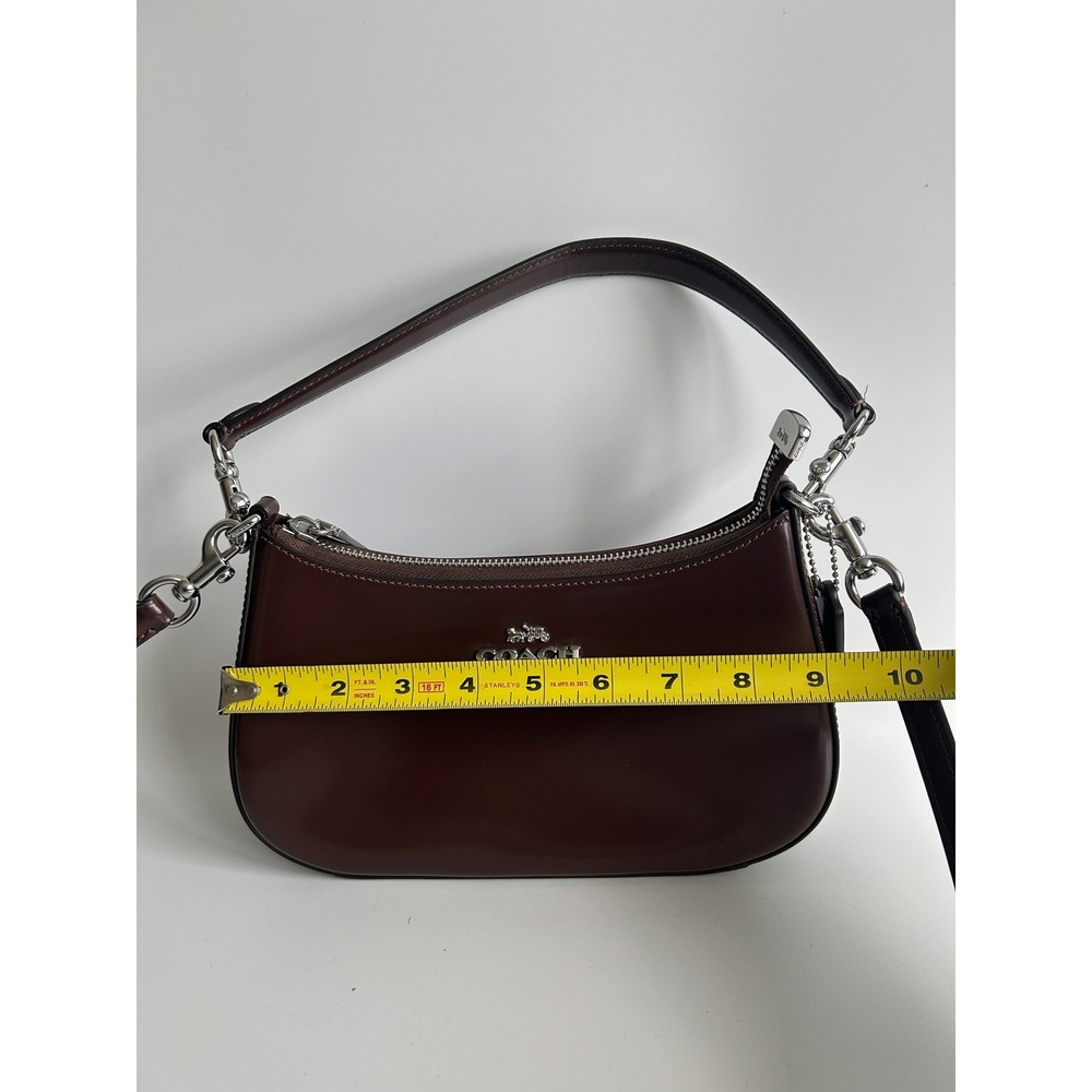 Coach Teri Maple Spazzolato Leather Shoulder Bag CV935 Excellent - Picture 9 of 11